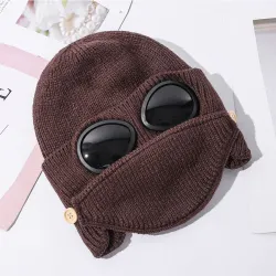 Warme wintermuts - met bril - oren / mondbeschermingDiagnose