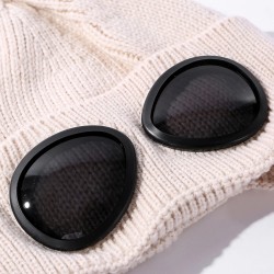 Ciepła zimowa czapka z dzianiny - z okularami - ochrona uszu / ustDiagnoza