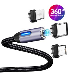 Cable de carga magnético - USB - Micro USB - tipo C - carga rápida - para iPhone