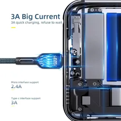 USB type-C cable - data transmission - fast charging