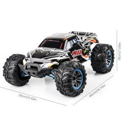 RC samochód ciężarowy - 4WD Off Road - 1:10 - 2,4G - 70 km/h duża prędkość - pilot zdalnego sterowaniaSamochód