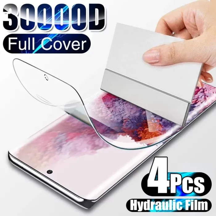 Hydrogelfolie - Displayschutzfolie - für Samsung Galaxy S10 S20 S9 S8 S21 Plus Ultra Note - 4 Stück
