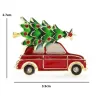 Fashionable brooch with a car / Christmas treeModieuze broche met een auto / kerstboomBroches