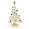 Albero di Natale nevicato - con strass - elegante spilla