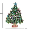 Grön kristalljulgran - moderiktig brosch