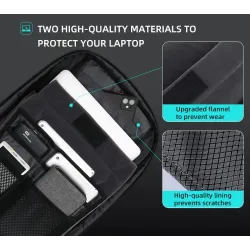 Modny plecak - wodoodporny - antykradzieżowy - port ładowania USB - na laptopa 17,3 calaPlecaki