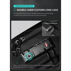 Modny plecak - wodoodporny - antykradzieżowy - port ładowania USB - na laptopa 17,3 calaPlecaki
