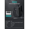 Modny plecak - wodoodporny - antykradzieżowy - port ładowania USB - na laptopa 17,3 calaPlecaki