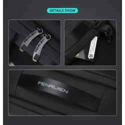 Modny plecak - wodoodporny - antykradzieżowy - port ładowania USB - na laptopa 17,3 calaPlecaki