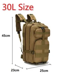 Sac à dos tactique militaire - étanche - grande capacité - 30L - 50L