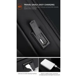 Fenruien - torba na ramię / przez ramię - z portem USB do ładowania - wodoodpornaTorebki