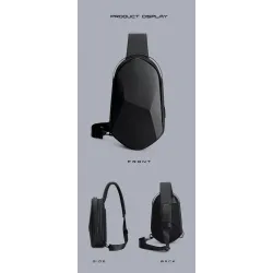 Fenruien - torba na ramię / przez ramię - z portem USB do ładowania - wodoodpornaTorebki