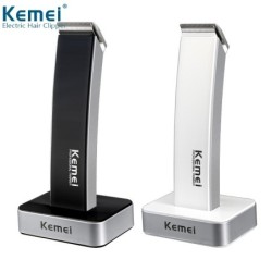 Kemei KM-619 - maszynka do włosów - ładowalna - super slim - z podstawkąTrymery do włosów