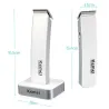 Kemei KM-619 - hårtrimmer - laddningsbar - supertunn - med stativ