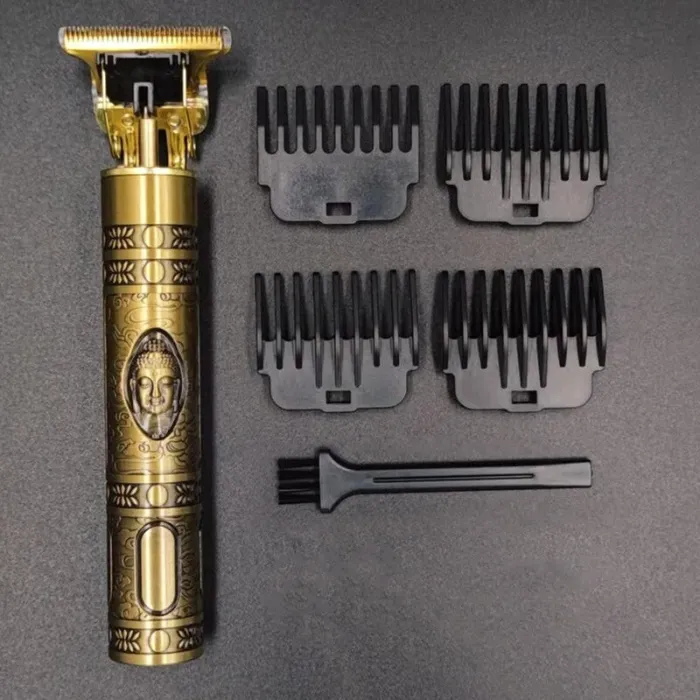 Professional electric hair clipper / trimmer - cordless - skull / Buddha / Phoenix - LCD