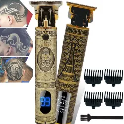 Professionele elektrische tondeuse / trimmer - draadloos - schedel / Boeddha / Phoenix - LCDTondeuses