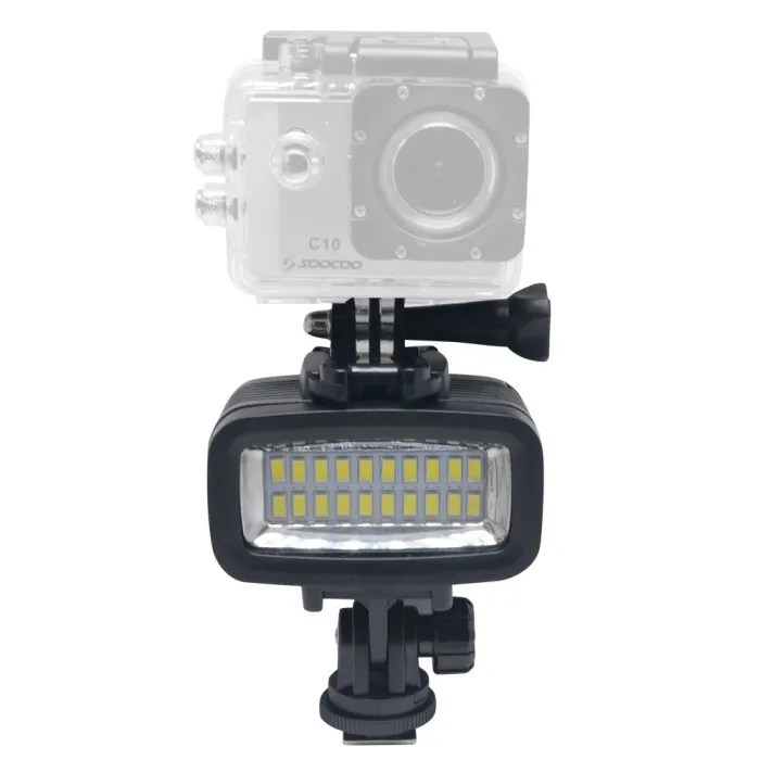 LED-ljus för GoPro actionkamera - 40m vattentät - för dykning & undervatten
