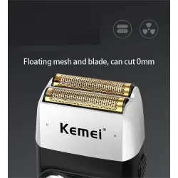 Kemei KM-2026 - elektrisch scheerapparaat / baardtrimmer - LCD - 3 snelheden - 0.0mmTondeuses
