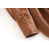Vintage lockere Lederjacke - mit Gürtel