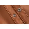 Vintage lockere Lederjacke - mit Gürtel