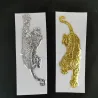 3D tiger - car sticker - chrome emblem - soft PVC - waterproof
