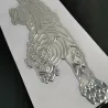 3D Tiger - Autoaufkleber - Chrom-Emblem - Weich-PVC - wasserdicht