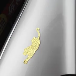 3D Tiger - Autoaufkleber - Chrom-Emblem - Weich-PVC - wasserdicht