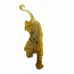 3D Tiger - Autoaufkleber - Chrom-Emblem - Weich-PVC - wasserdicht