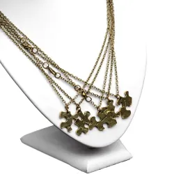 "Always Together Never Apart" - pendentif puzzle vintage - collier - 5 pièces