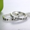 "Best Friends Forever" lettering circle pendant - three color necklace