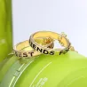 "Best Friends Forever" Schriftzug Kreisanhänger - dreifarbige Halskette