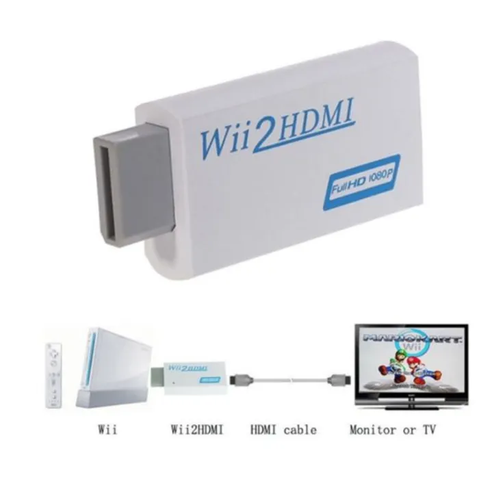 Wii HDMI Adapter Konverter Wii2HDMI 1080P