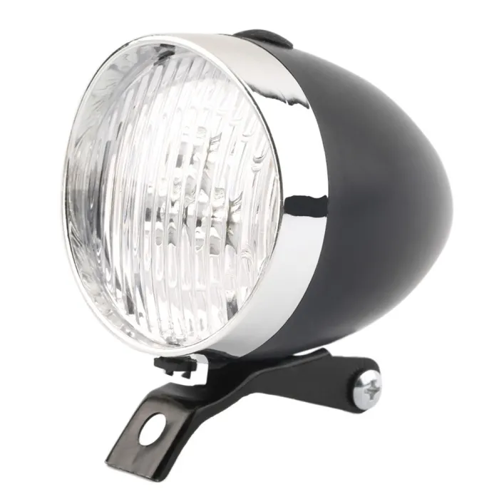 3 LED - vintage - phare de vélo - avant - flash