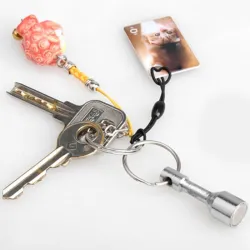 Neodym magnet nøkkelring - 2 stk