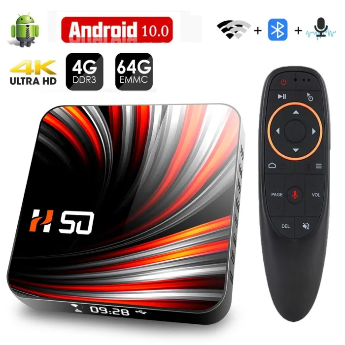Android 10 - 4 Gt - 32 Gt - 64 Gt - 4K - 3D-video - Wifi - Bluetooth - älytelevisio