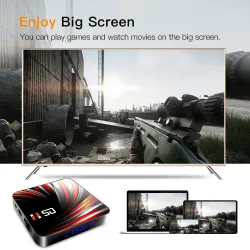 Android boxAndroid 10 - 4GB - 32GB - 64GB - 4K - Video 3D - Wifi - Bluetooth - caja de TV inteligente