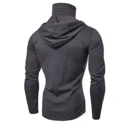 Herren Langarm-Hoodie - mit Gesichtsbedeckung