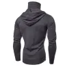 Herren Langarm-Hoodie - mit Gesichtsbedeckung