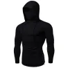 Herren Langarm-Hoodie - mit Gesichtsbedeckung