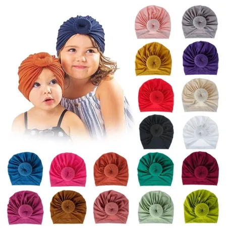 Katoenen tulband - muts - voor mama / babyPetten & Hoeden