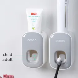 Automatic toothpaste dispenser - wall mounted