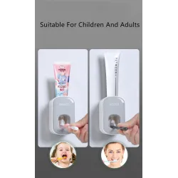 Automatic toothpaste dispenser - wall mounted