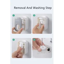 Automatic toothpaste dispenser - wall mounted
