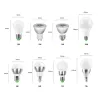 E14E14 - E27 - GU10 / 5W - 7W - AC110V - 220V - Bombilla LED RGB regulable con mando a distancia IR 16 colores