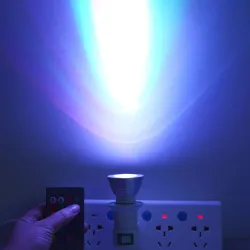 E14E14 - E27 - GU10 / 5W - 7W - AC110V - 220V - Bombilla LED RGB regulable con mando a distancia IR 16 colores