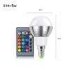 E14 - E27 - GU10 / 5W - 7W - AC110V - 220V - dimmbare LED RGB Glühbirne mit IR 16 Farben Fernbedienung