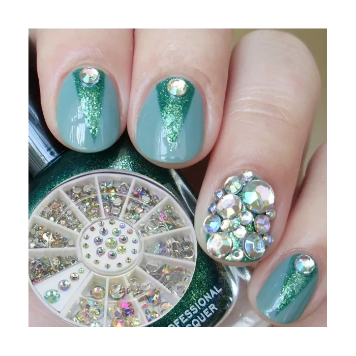 Acrylic rhinestones - multi-sized - for nails decorationNails