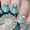Akryl strass - i flera storlekar - för nageldekoration