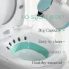 Baño & AseoBidé plegable mujer - tapa inodoro - irrigador - autolimpiante