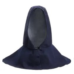 Cagoule de protection tête / cou - pour soudeurs - denim - ignifuge